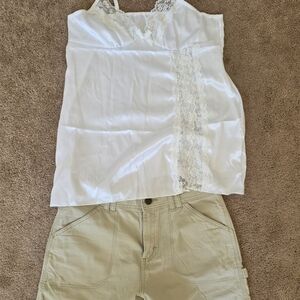 Lee Women's Khaki Cargo Shorts